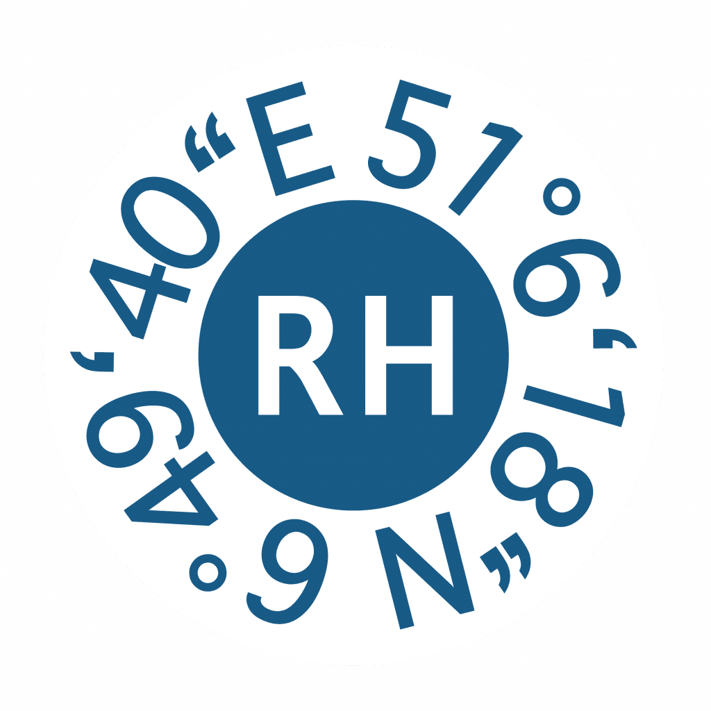 Logo Koordinaten - Raphaelshaus Blau